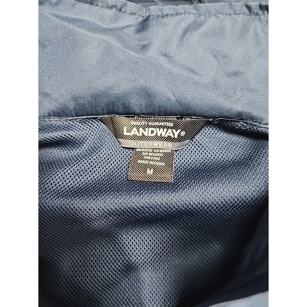 Landway Outerwear Jacket W/hood NWT Embroidered Tenderfoot Classic On Chest Navy